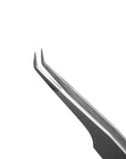 Close-up of Diamond Series tweezers 5mm tip showing micro-textured surface for superior grip on lash extensions