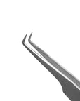 Close-up of Diamond Series tweezers 5mm tip showing micro-textured surface for superior grip on lash extensions