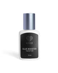 Bottle of 'Lovely' glue booster with a black label on a white background