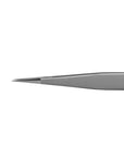 Professional straight lash tweezers with even-length tips for accurate isolation and natural lash extraction