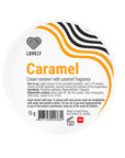 Eyelash extension cream remover by Lovely with pleasant caramel fragrance for comfortable lash removal