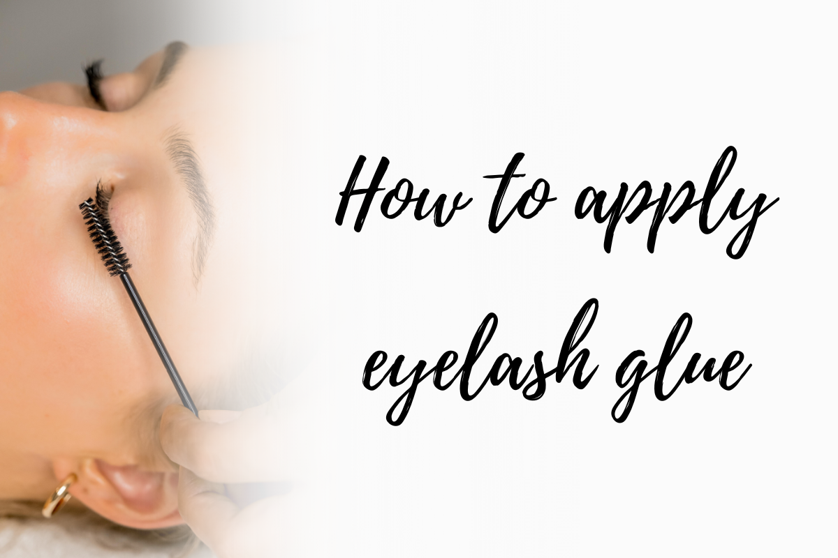 How to apply eyelash glue!