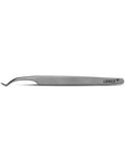 Diamond Series band grip tweezers with LOVELY branding and micro-textured stainless steel tips for superior lash control