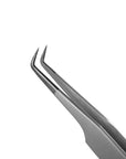 Close-up of Diamond Series tweezers 7mm tip showing micro-textured surface for superior grip on lash extensions