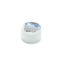 Jar of cream with a label on a white background
