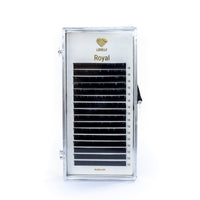Royal eyelash extensions 16-line tray by Lovely US with up to 10,500 premium lashes for professional application